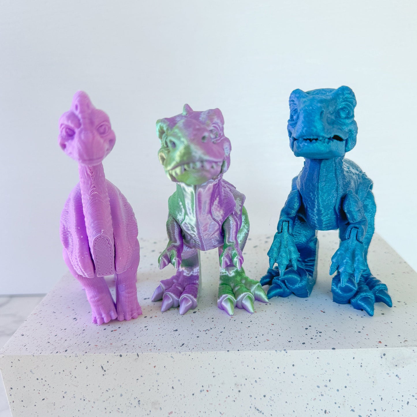 Articulated Tiny Dinosaurs | Prehistoric model | Dinosaur Toy | T-Rex | Raptor | Stegosaurus | Triceratops | Brachiosaurus | Parasaurolophus