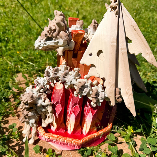 Articulated Winged Hollow Dragon | Fantasy Dragon Model | 3d Printed Dragon | Desk Fidget Toy