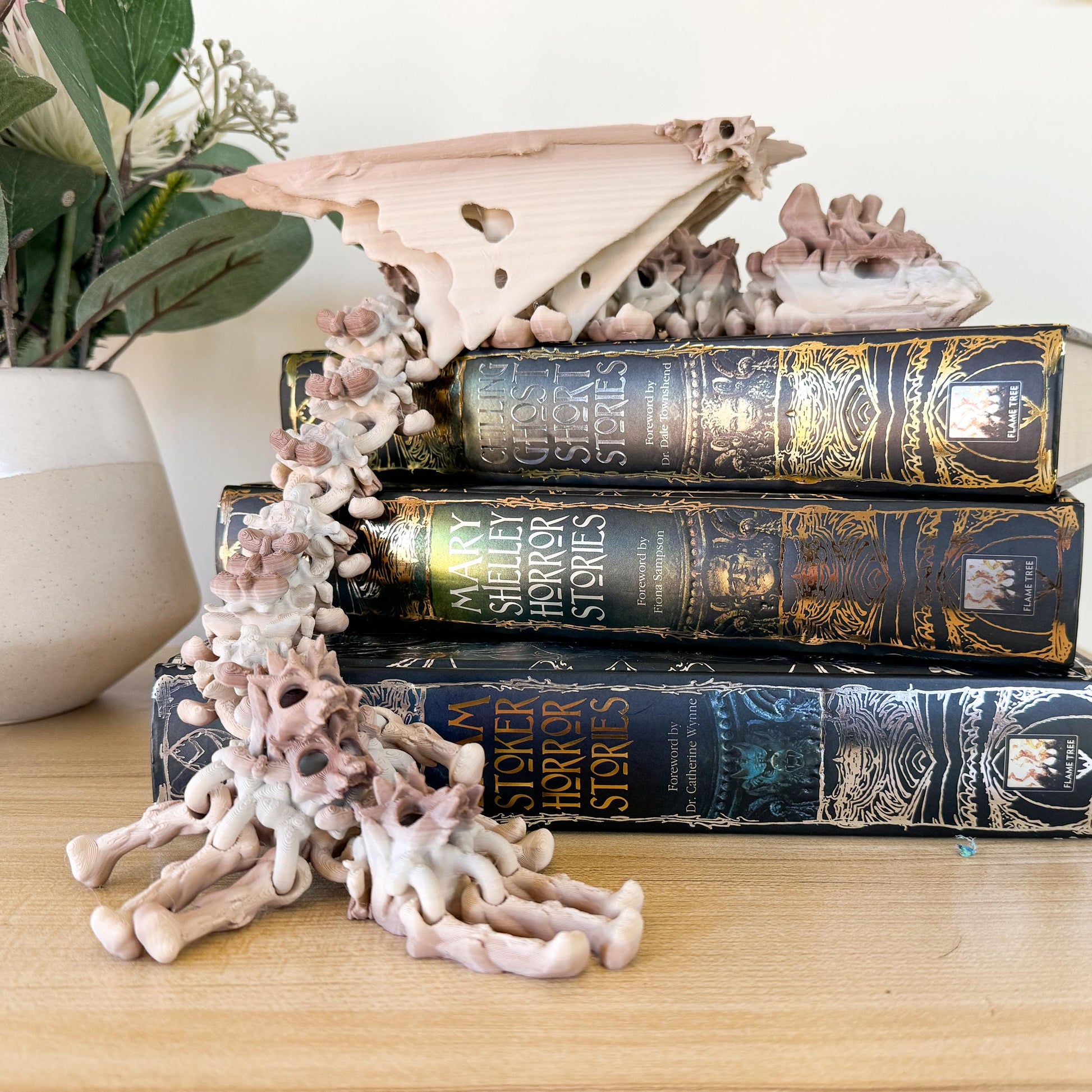 Articulated Winged Hollow Dragon | Fantasy Dragon Model | 3d Printed Dragon | Desk Fidget Toy