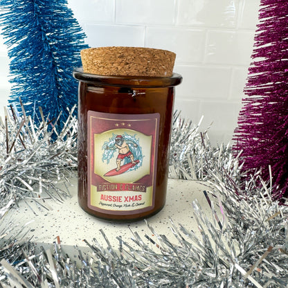 Aussie Xmas Christmas Candle - A Unique Blend of Peppermint, Oranges, Musk & Coconut