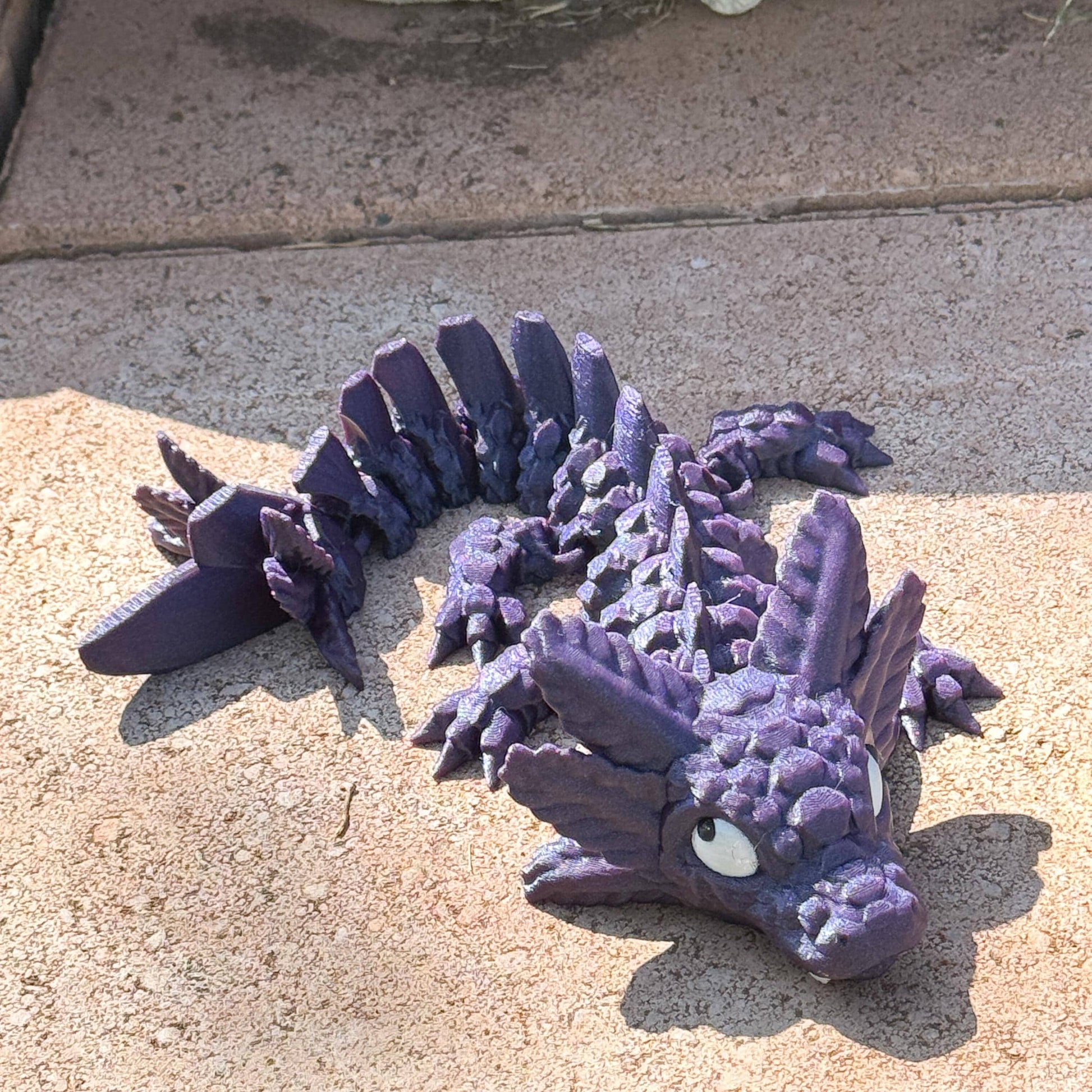 Baby Axolotl Articulated Dragon | Fantasy Dragon Model | 3d Printed Dragon | Desk Fidget Toy