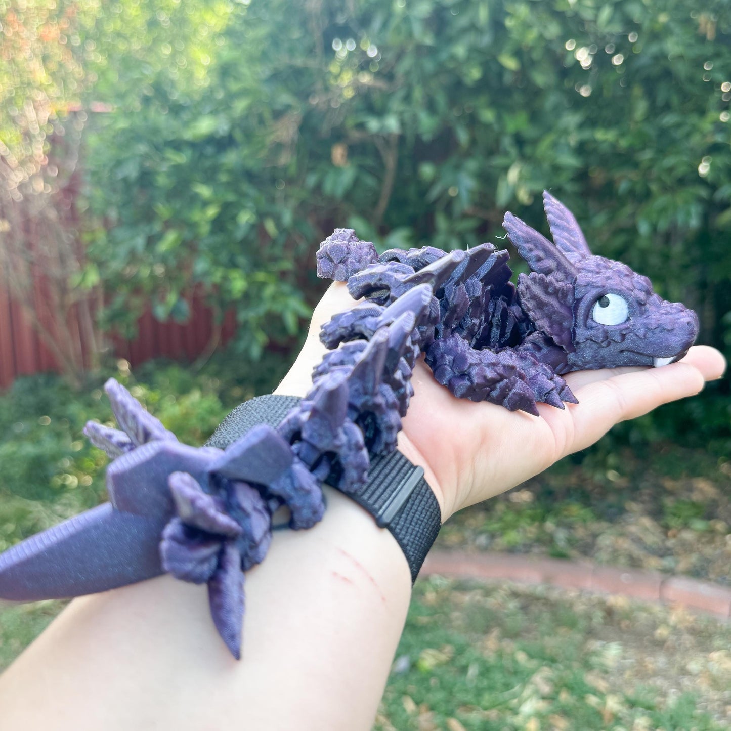 Baby Axolotl Articulated Dragon | Fantasy Dragon Model | 3d Printed Dragon | Desk Fidget Toy
