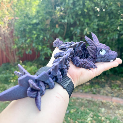 Baby Axolotl Articulated Dragon | Fantasy Dragon Model | 3d Printed Dragon | Desk Fidget Toy