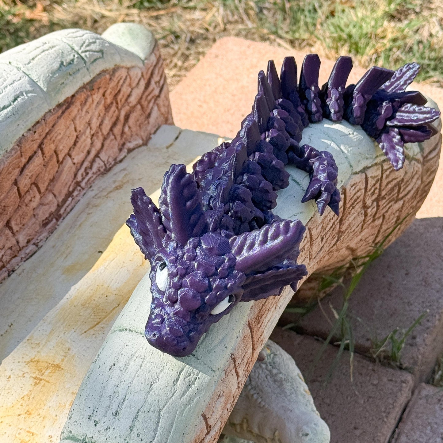 Baby Axolotl Articulated Dragon | Fantasy Dragon Model | 3d Printed Dragon | Desk Fidget Toy