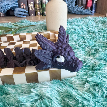 Baby Axolotl Articulated Dragon | Fantasy Dragon Model | 3d Printed Dragon | Desk Fidget Toy