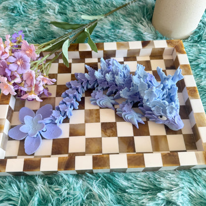 Baby Cherry Blossom Dragon | Fantasy Dragon Model | 3d Printed Dragon | Desk Fidget Toy