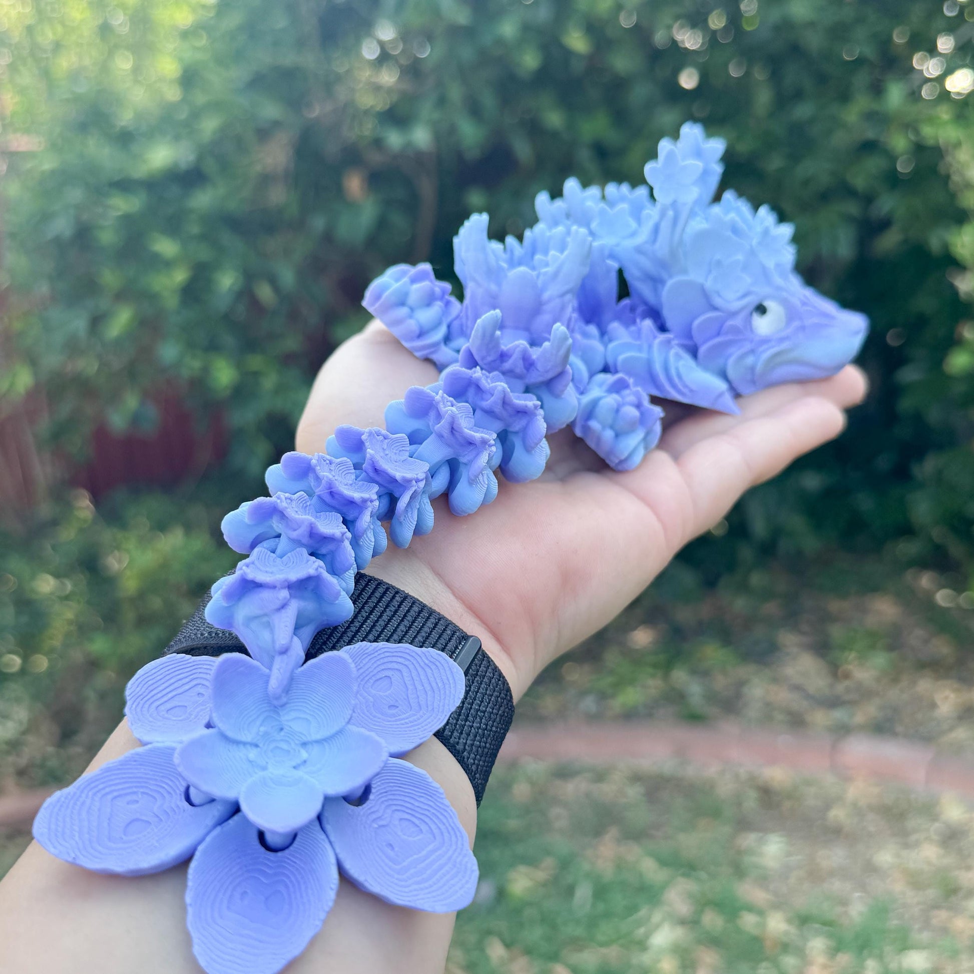 Baby Cherry Blossom Dragon | Fantasy Dragon Model | 3d Printed Dragon | Desk Fidget Toy