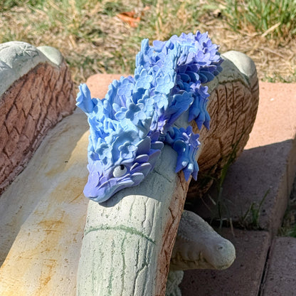 Baby Cherry Blossom Dragon | Fantasy Dragon Model | 3d Printed Dragon | Desk Fidget Toy