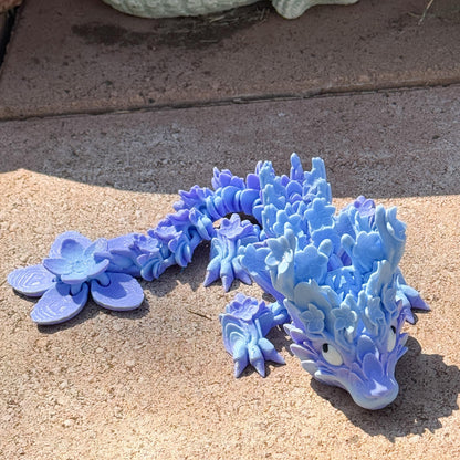 Baby Cherry Blossom Dragon | Fantasy Dragon Model | 3d Printed Dragon | Desk Fidget Toy