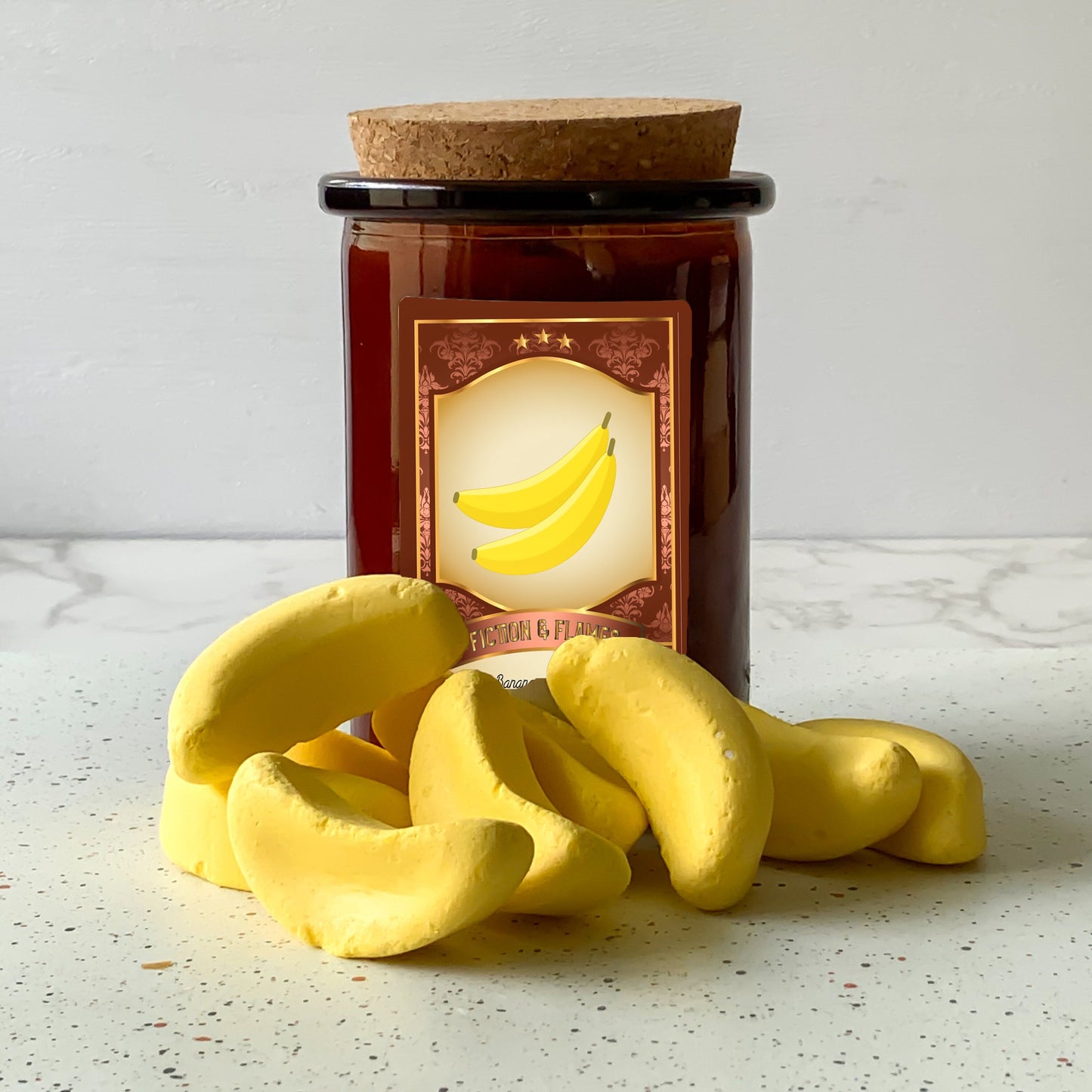 Banana Lollies Scented Candle | Candy Fragrance Candle | Sweet Treat | Birthday Gift | Aromatherapy Candle | Book Lover's Gift