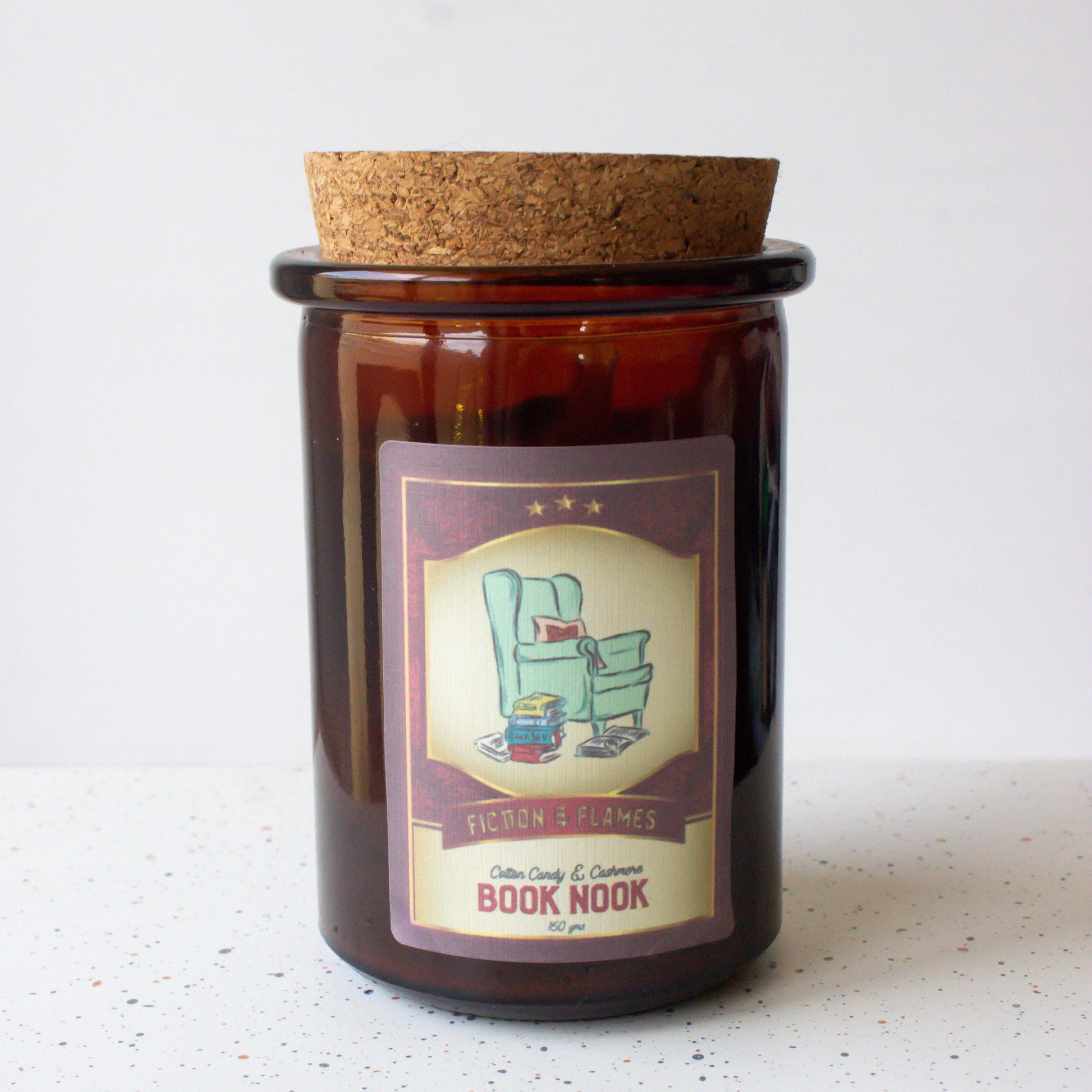 Book Lover Candle Gift Box | Library Scented | Cotton Candy & Cashmere Scented | Fruity Candle | Readers Gift | Aromatherapy Scented Candle