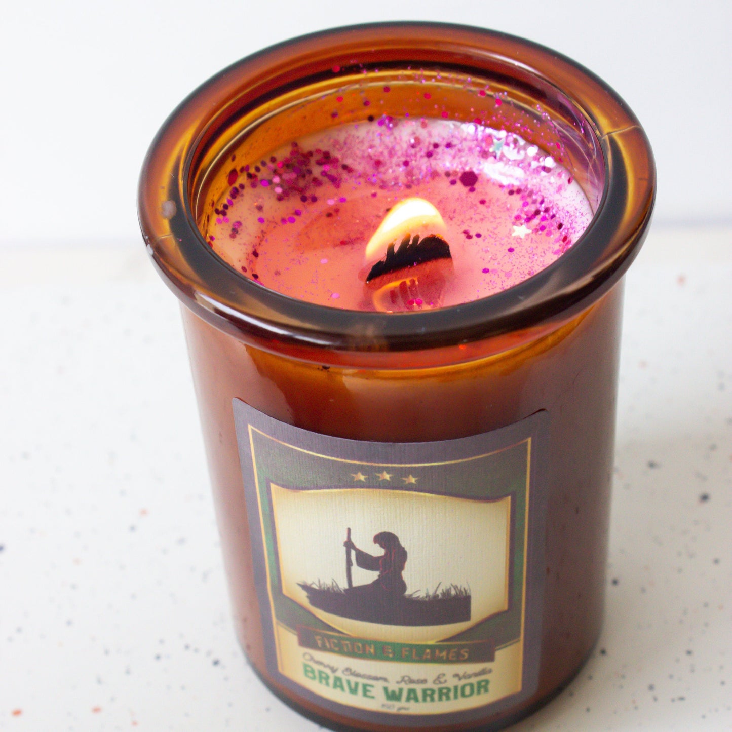 Brave Warrior | Cherry Blossom, Roses & Vanilla Candle | Soy Candle | Wood Wick | Readers Gift | Writers Gift | Mulan Inspired