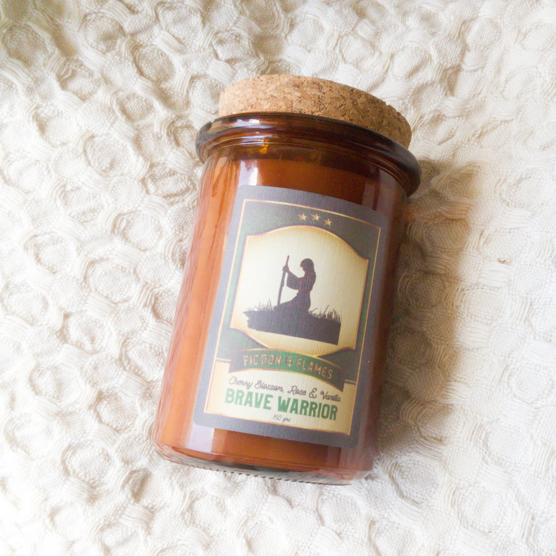 Brave Warrior | Cherry Blossom, Roses & Vanilla Candle | Soy Candle | Wood Wick | Readers Gift | Writers Gift | Mulan Inspired