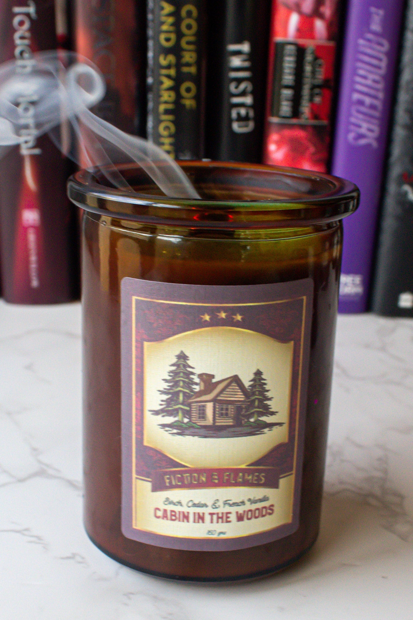 Campout Candle Gift Box | Ghost Stories | Campfire Stories | Cabin in the Woods | Readers Gift | Aromatherapy Scented Candle