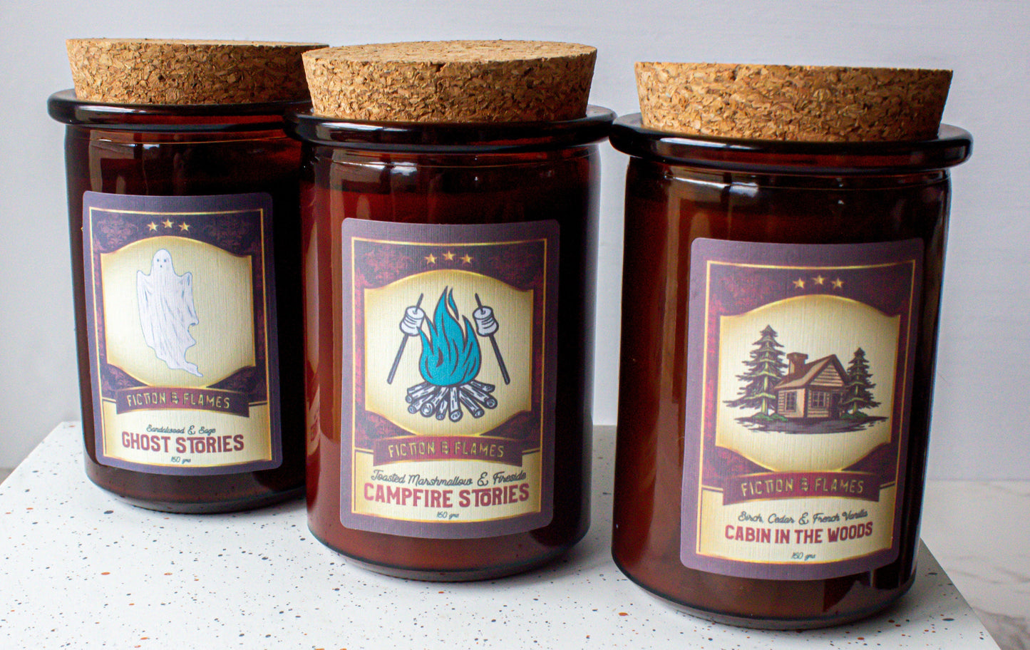 Campout Candle Gift Box | Ghost Stories | Campfire Stories | Cabin in the Woods | Readers Gift | Aromatherapy Scented Candle