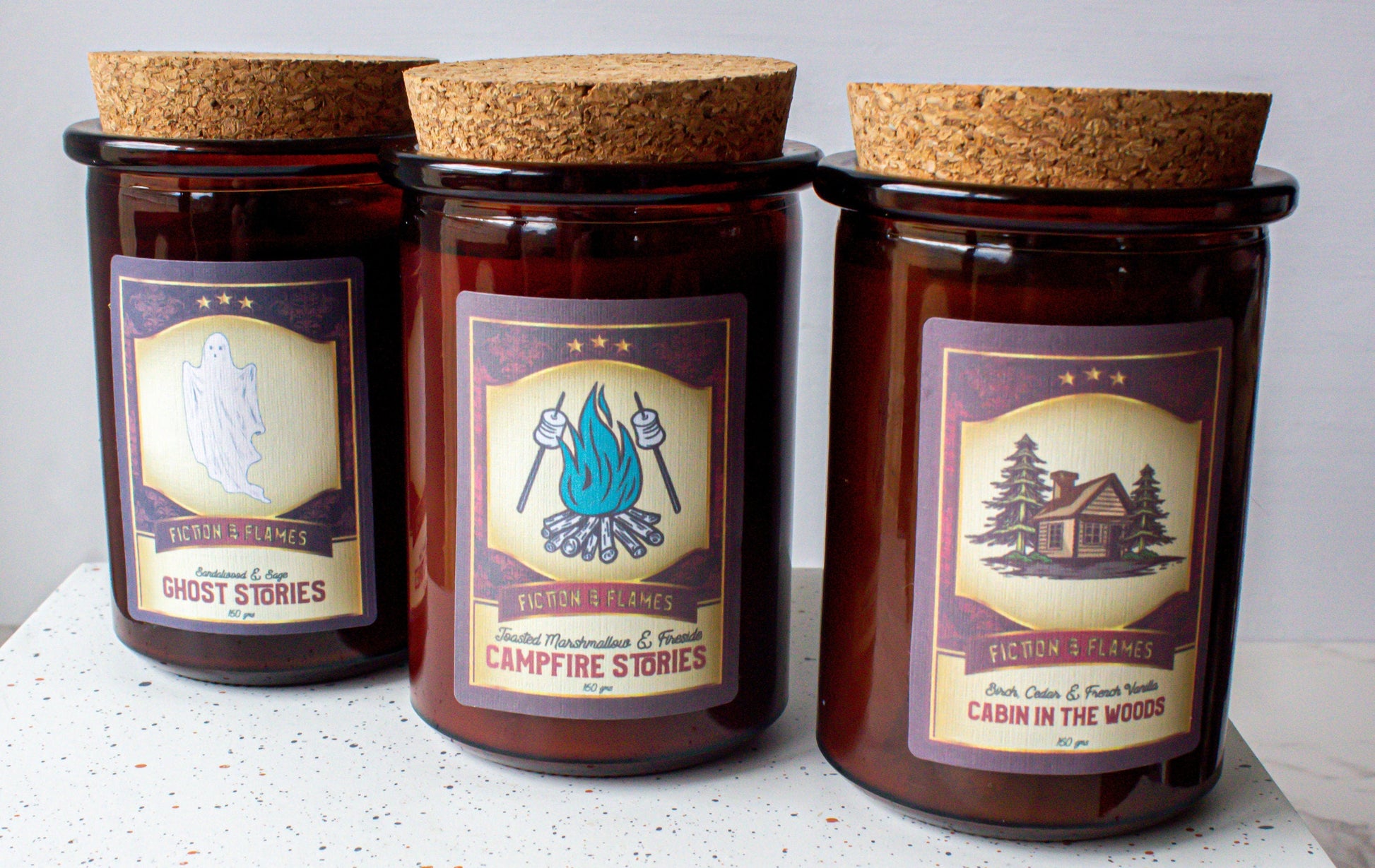 Campout Candle Gift Box | Ghost Stories | Campfire Stories | Cabin in the Woods | Readers Gift | Aromatherapy Scented Candle