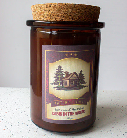 Campout Candle Gift Box | Ghost Stories | Campfire Stories | Cabin in the Woods | Readers Gift | Aromatherapy Scented Candle