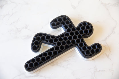 Chalk Outline Pen Holder - Unique Crime Scene Desk Organiser - 3D Printed PLA - Black and White Options Available