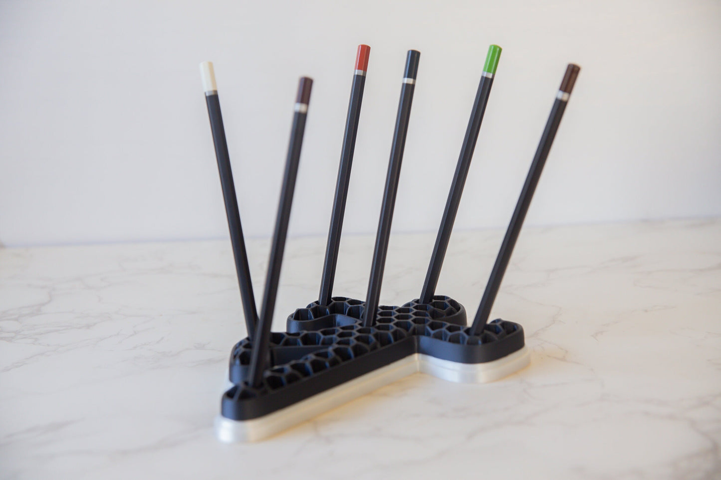 Chalk Outline Pen Holder - Unique Crime Scene Desk Organiser - 3D Printed PLA - Black and White Options Available