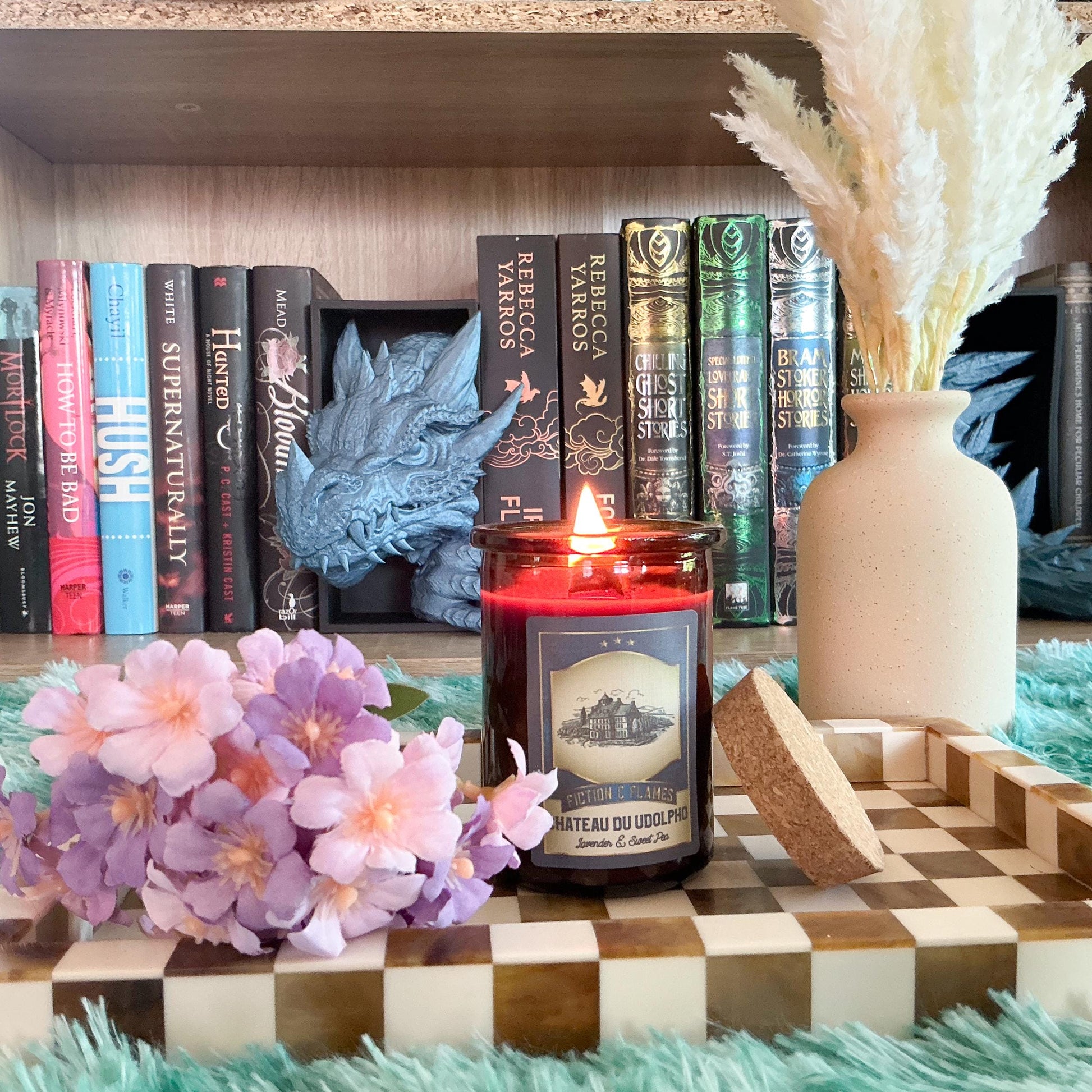 Château du Udolpho Soy Candle - Lavender & Sweet Pea | Hand-Poured Candle | Inspired by Anne Radcliffe's “The Mysteries of Udolpho”