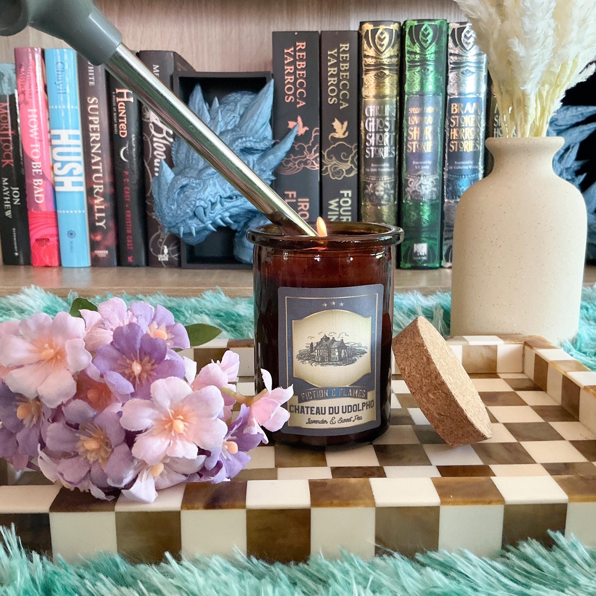 Château du Udolpho Soy Candle - Lavender & Sweet Pea | Hand-Poured Candle | Inspired by Anne Radcliffe's “The Mysteries of Udolpho”