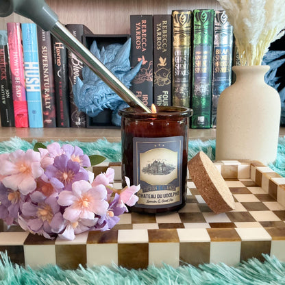 Château du Udolpho Soy Candle - Lavender & Sweet Pea | Hand-Poured Candle | Inspired by Anne Radcliffe's “The Mysteries of Udolpho”