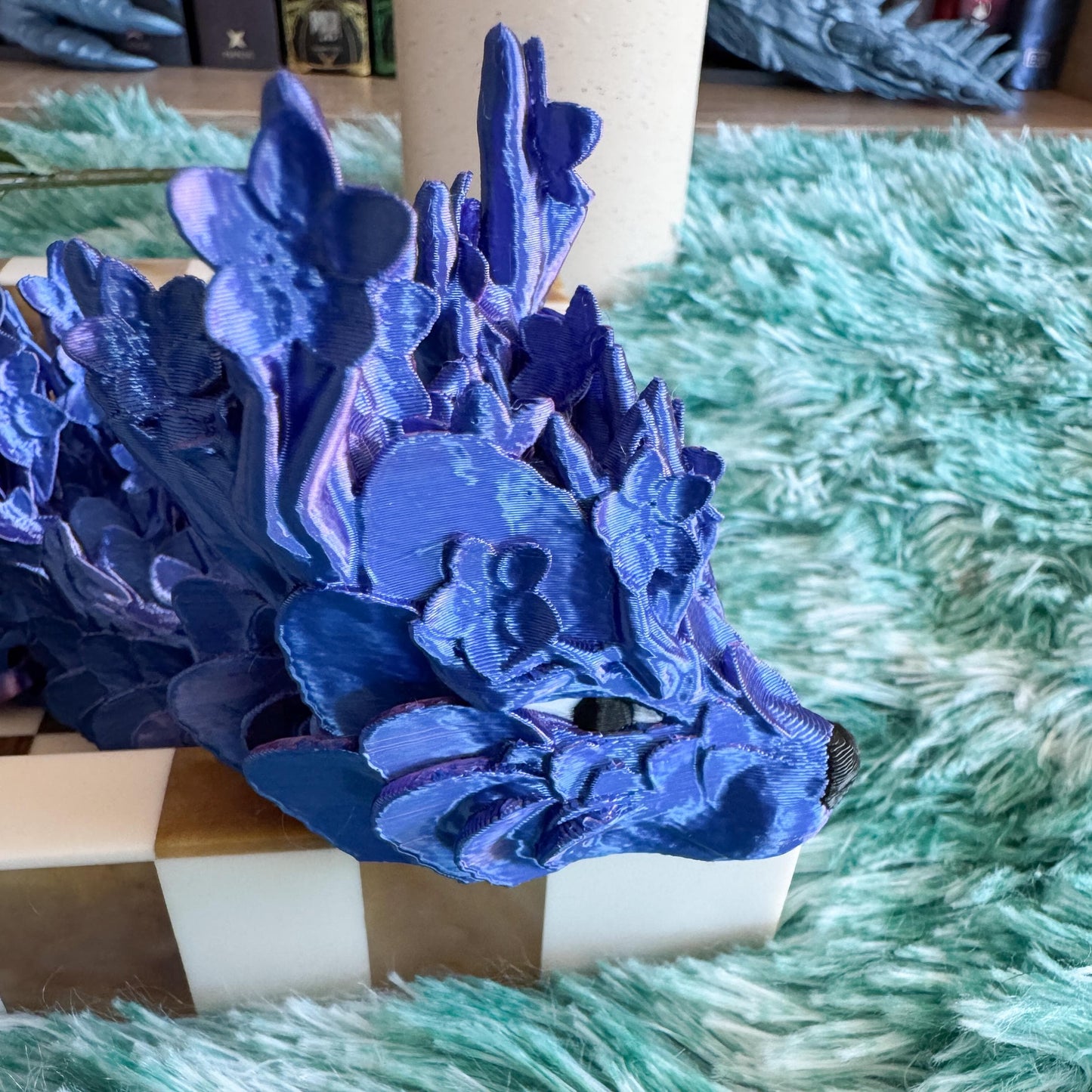 Cherry Blossom Dragon | Fantasy Dragon Model | 3d Printed Dragon | Desk Fidget Toy