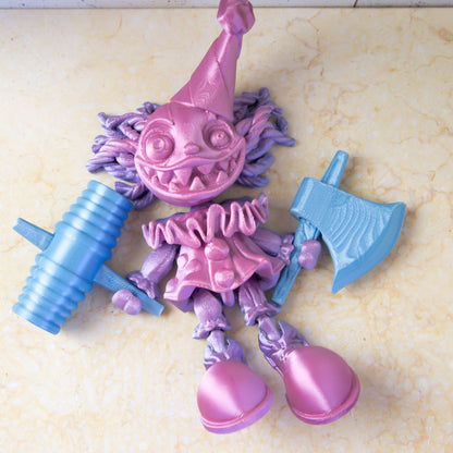Creepy Clowns Articulated Models: Crazy Clown & Sad Clown – The Perfect Blend of Whimsy and Horror