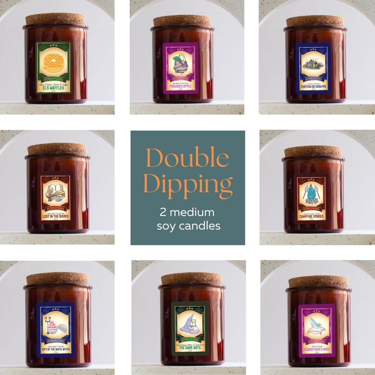 Double Dipping | 2 Medium Candles | Hand Poured Soy Candles