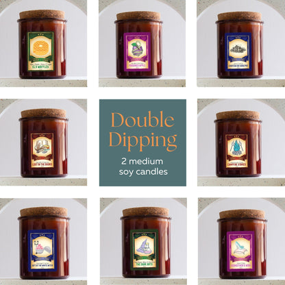 Double Dipping | 2 Medium Candles | Hand Poured Soy Candles