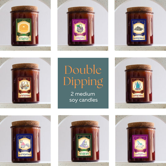 Double Dipping | 2 Medium Candles | Hand Poured Soy Candles