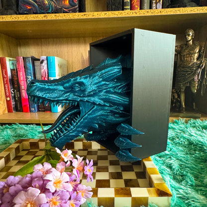 Dragon Awakening Book Nook | 3d printed | dragon book nook