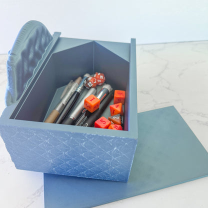 Dragon Book Nook with hidden compartment | 3d printed | dragon book nook