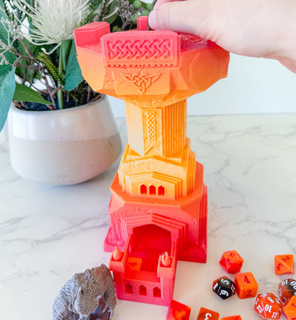 Dwarven Dice Tower with dice tray | Tabletop Gaming | RPG Dice Roller