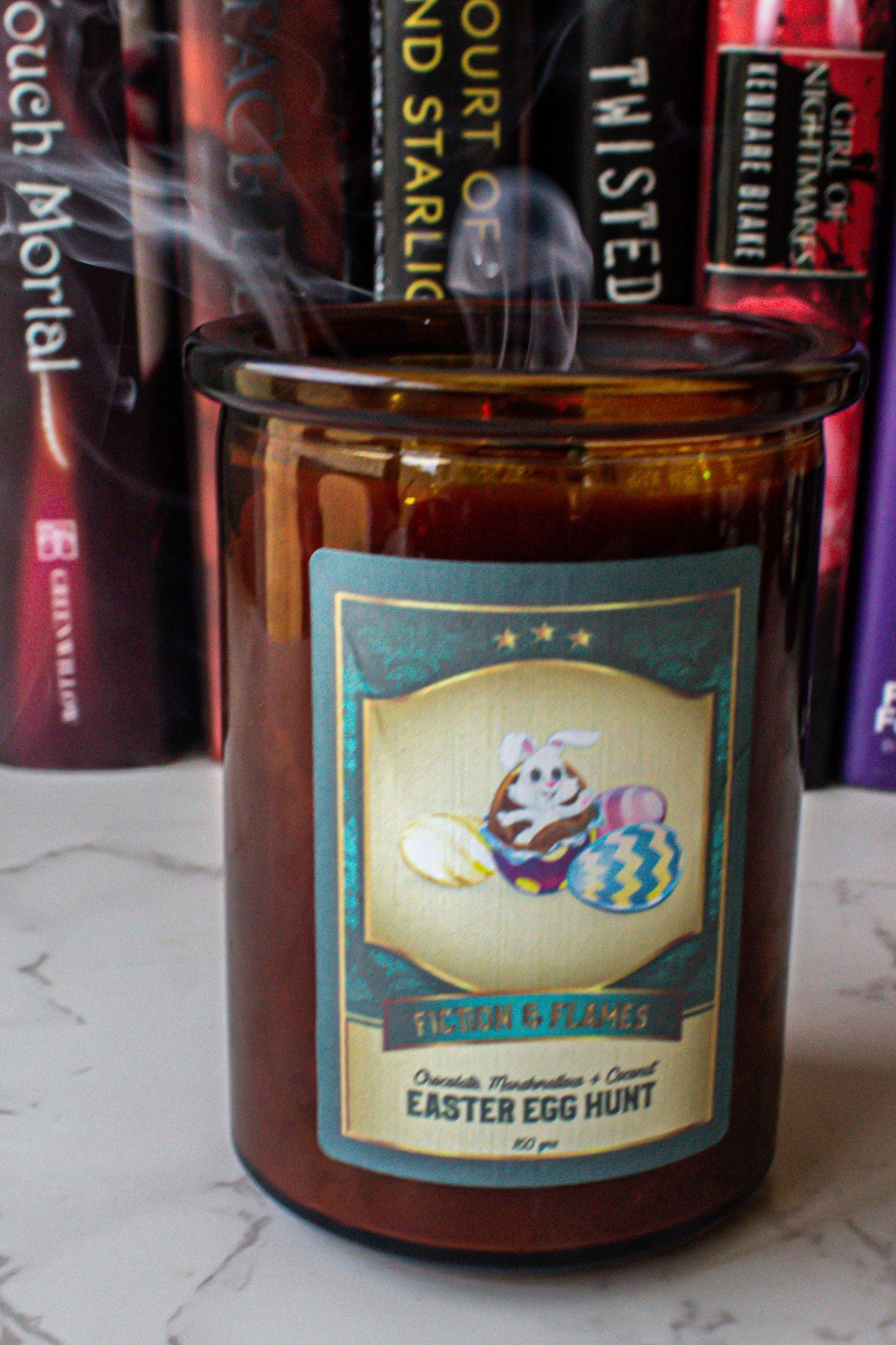 Easter Egg Hunt | Chocolate, Marshmallow & Coconut Scented Candle | Easter Candle | Reader Gift | Author Gift | Scented Soy Candle