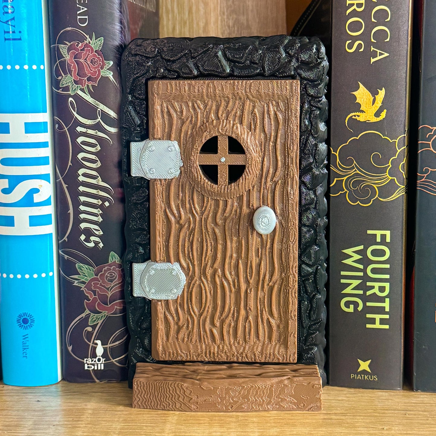 Fairy Door Book Nook with Hidden Storage – Fantasy Bookshelf Insert | 3d printed | fantasy book nook | Bookish decor