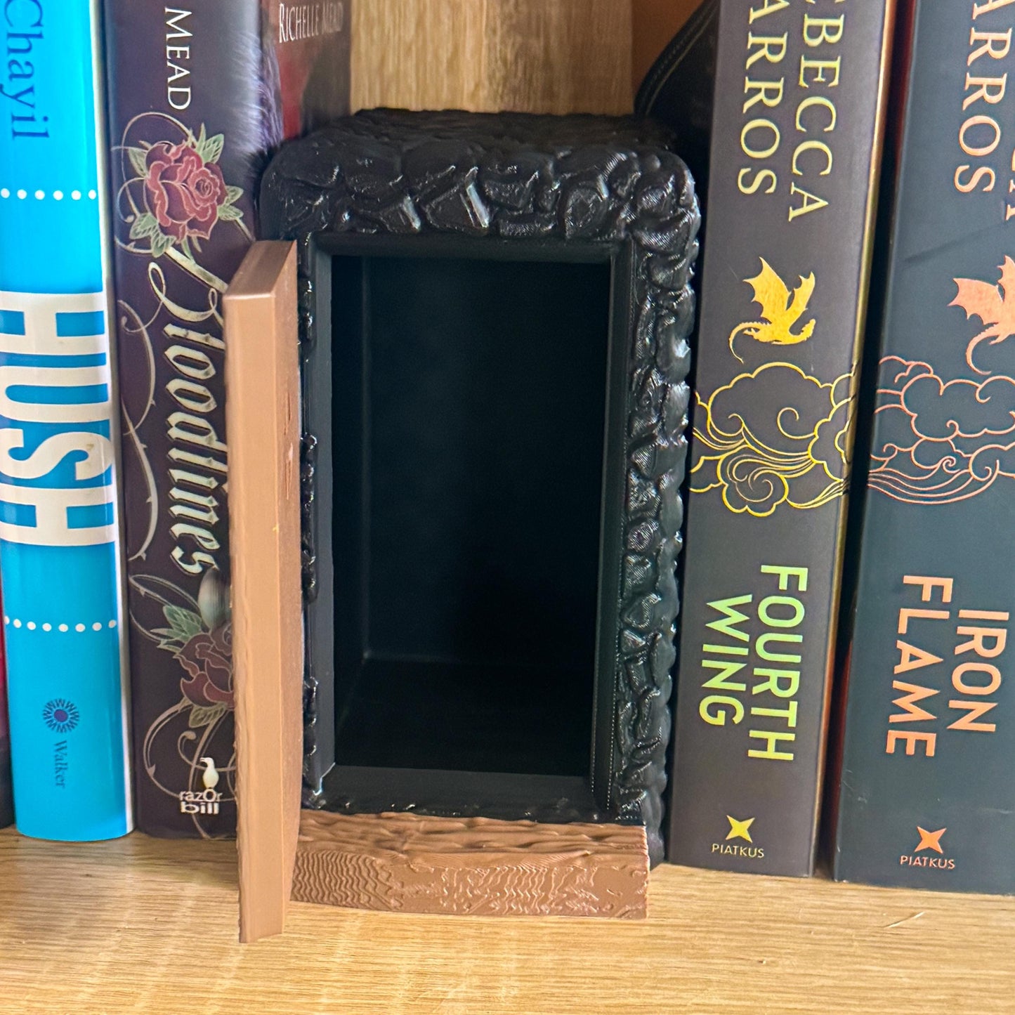Fairy Door Book Nook with Hidden Storage – Fantasy Bookshelf Insert | 3d printed | fantasy book nook | Bookish decor