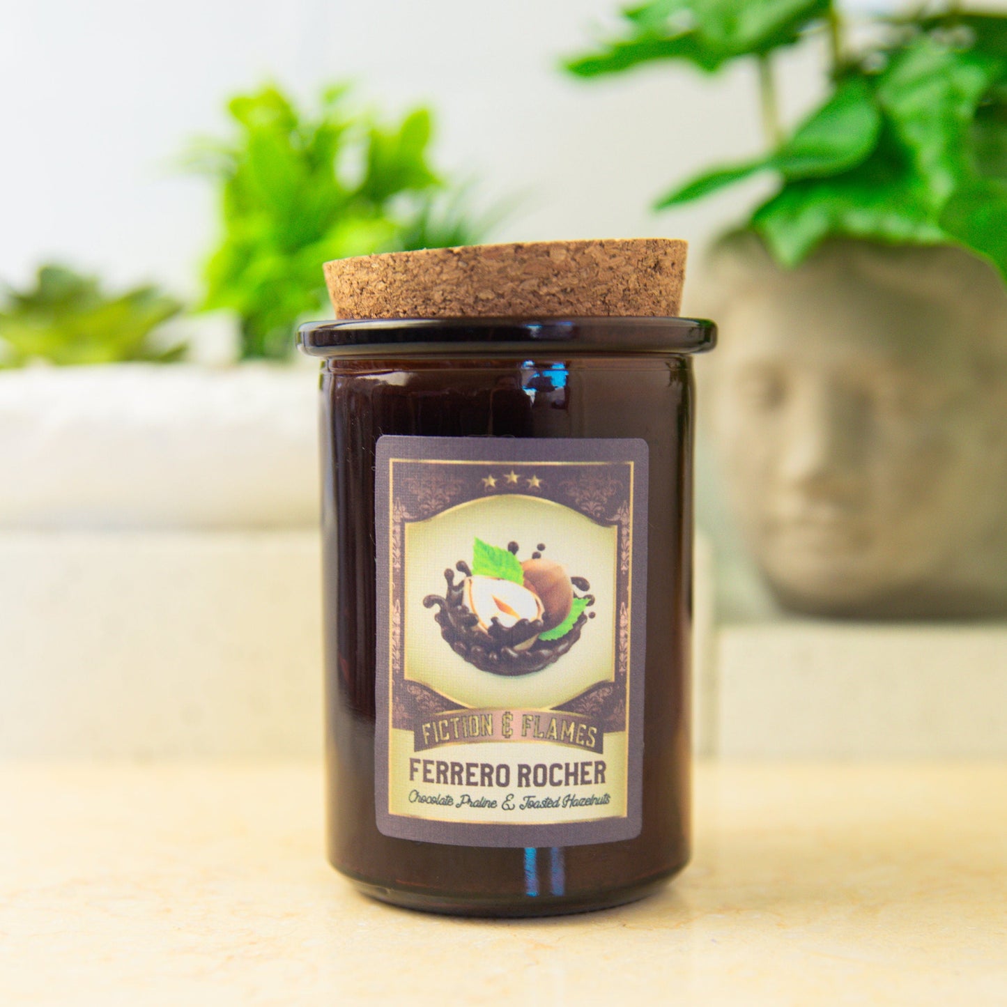 Ferrero Rocher Scented Candle | Candy Fragrance Candle | Sweet Treat | Birthday Gift | Aromatherapy Candle | Book Lover's Gift