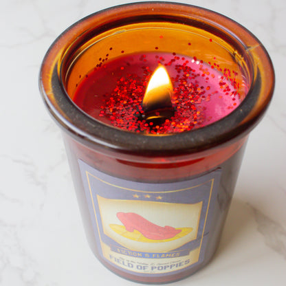 Field of Poppies | Lily of the Valley + Spiced Cloves | Bookish Candle | Writers Gift | Readers Gift | Scented Candle | Mother's Day Gift