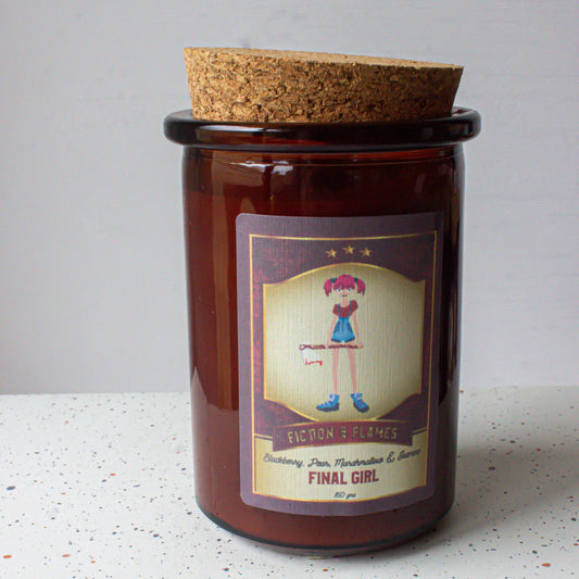 Final Girl | Blackberry, Pear, Marshmallow + Jasmine | Scented Candle | Book Lover Gift | Reader Gift | Bookish Candle | Horror Candle