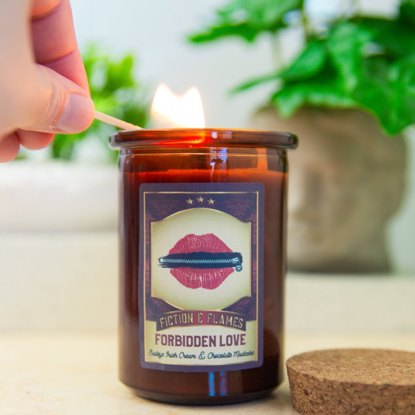 Forbidden Love | Baileys Irish Cream + Chocolate Mudcake | Writers Gift | Sweet Candle | Book Lover's Gift | Reader Gift | Bookish Candle