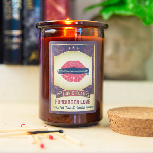 Forbidden Love | Baileys Irish Cream + Chocolate Mudcake | Writers Gift | Sweet Candle | Book Lover's Gift | Reader Gift | Bookish Candle