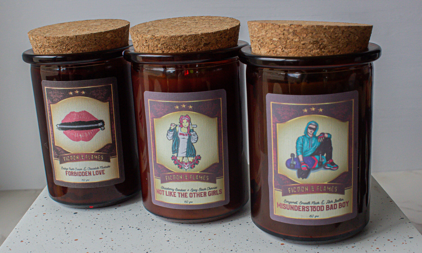 Forbidden Love Gift Box | Forbidden Love | Misunderstood Bad Boy | Not Like the Other Girls | Book lover gift | Reader Gift | Scented Candle