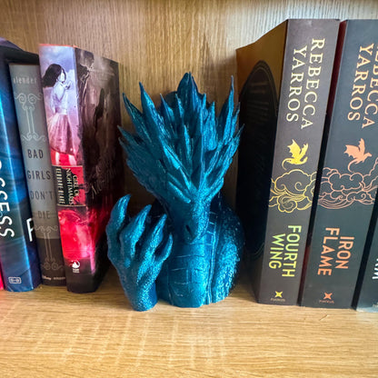 Frost dragon Book Nook | 3d printed | dragon book nook