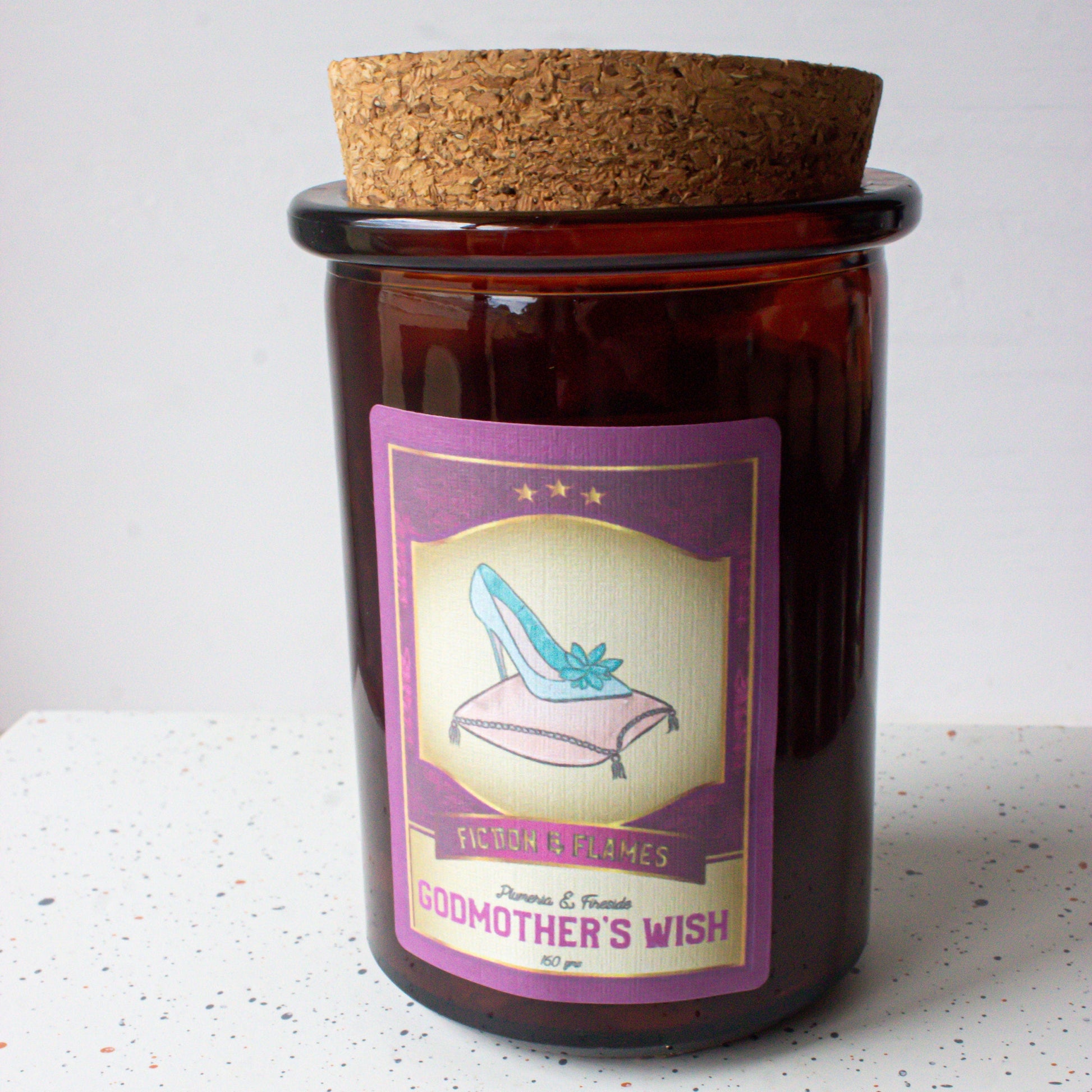 Godmother's Wish | Plumeria + Fireside | Bookish Candle | Scented Soy Candle | Cinderella Inspired | Book Lover Candle | Fairy Tale Inspired