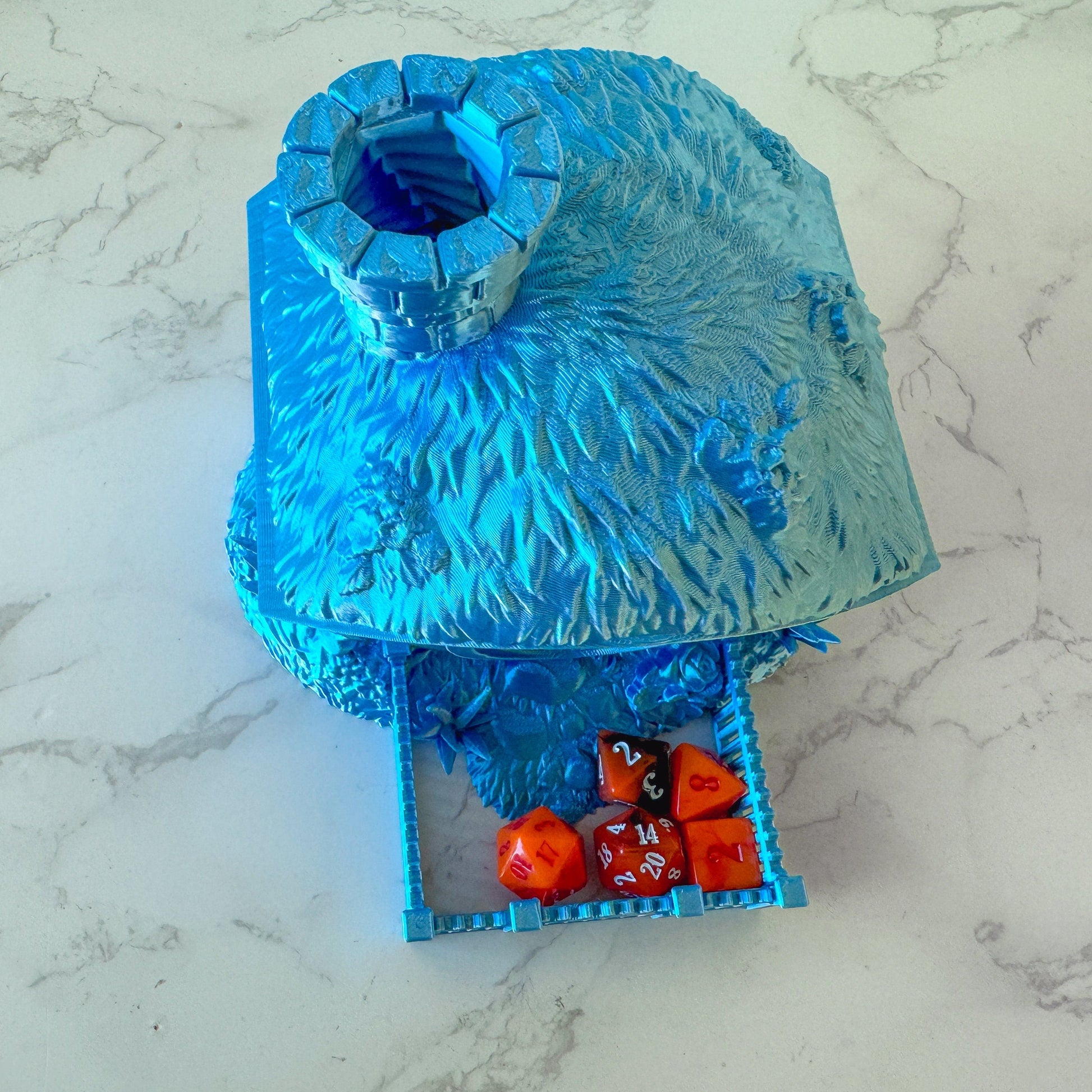 Halfling Hut Dice Tower with dice tray | Tabletop Gaming | RPG Dice Roller