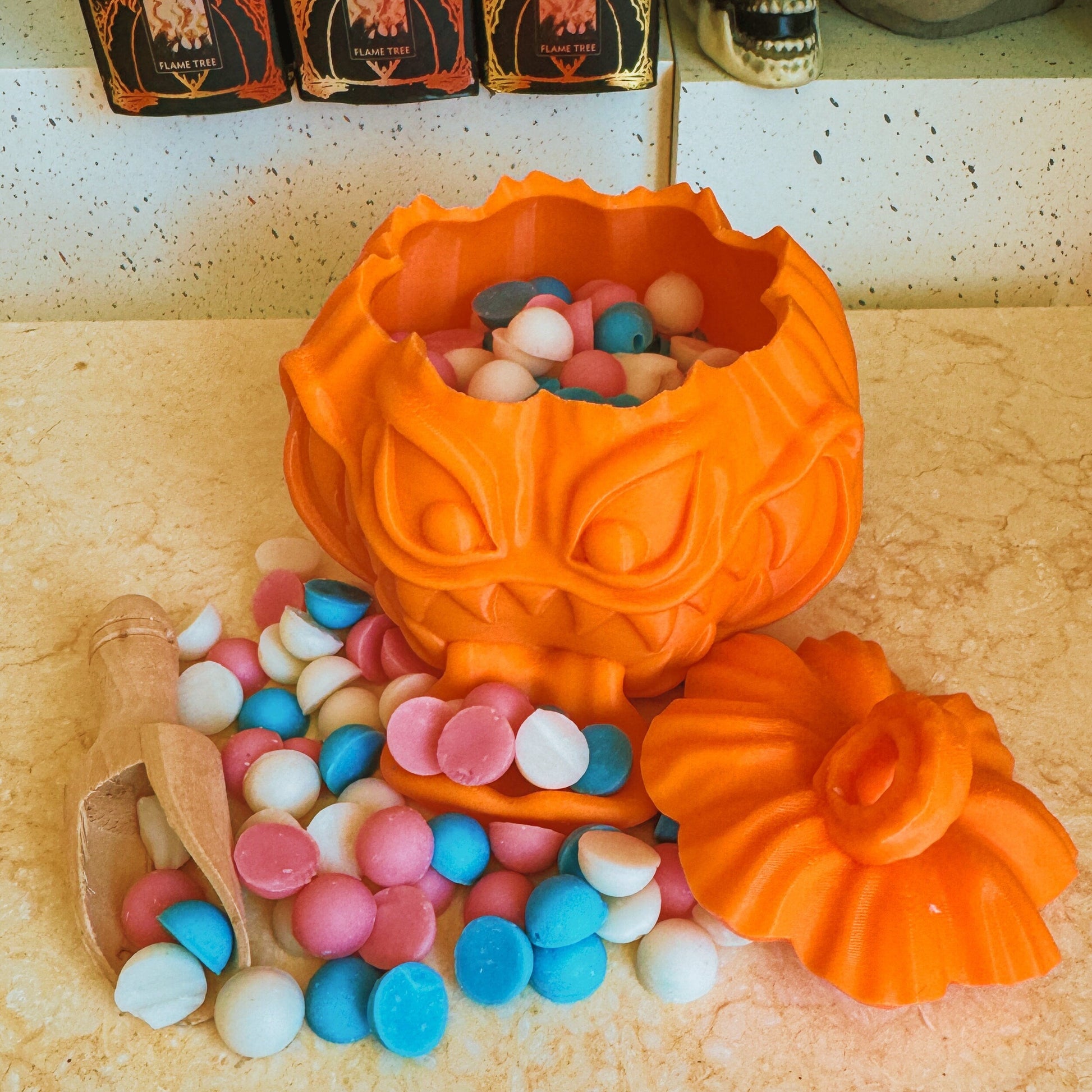 Halloween Scented Scoopable Melts and Container | Scary Scents perfect for the Scary Season