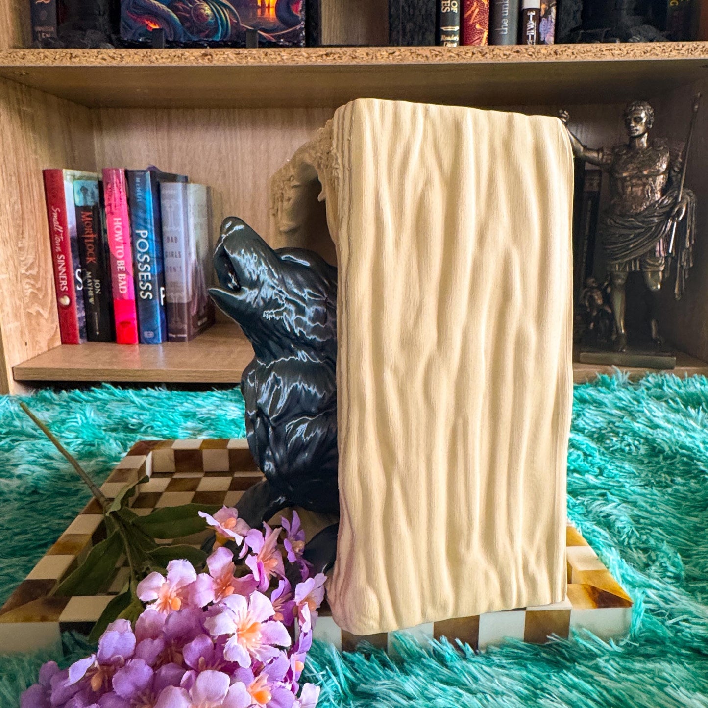 Howling Wolf Book Nook | 3d printed | fantasy book nook