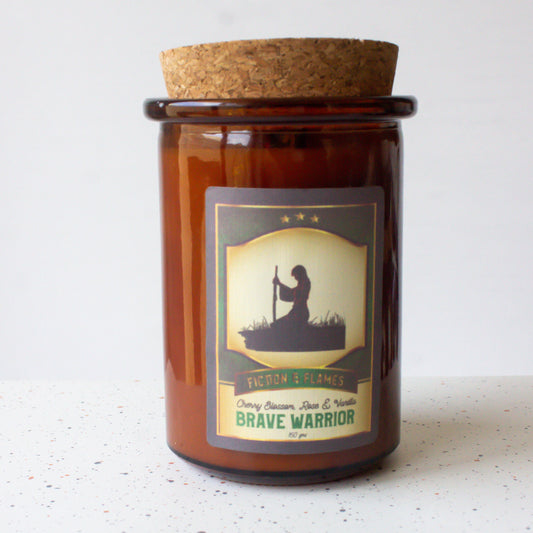 Brave Warrior | Cherry Blossom, Roses & Vanilla Candle | Soy Candle | Wood Wick | Readers Gift | Writers Gift | Mulan Inspired