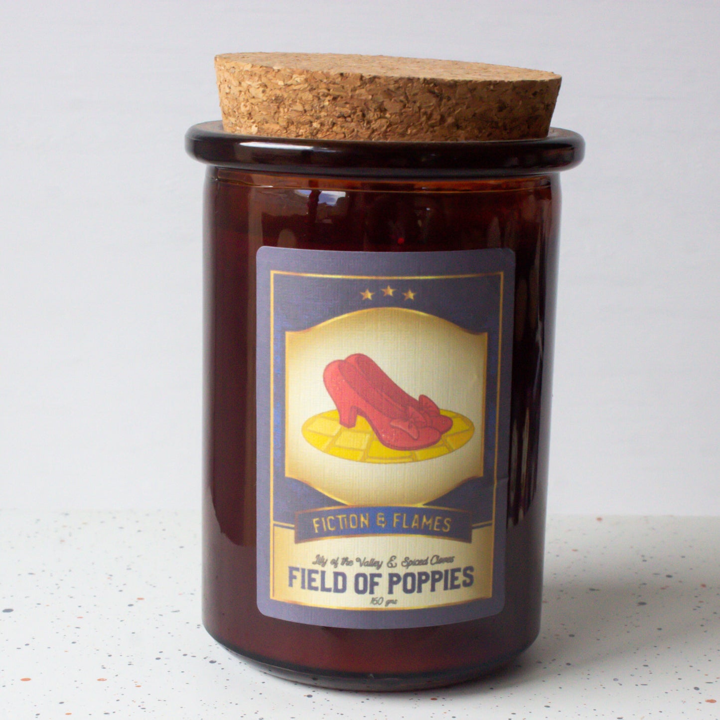 Field of Poppies | Lily of the Valley + Spiced Cloves | Bookish Candle | Writers Gift | Readers Gift | Scented Candle | Mother's Day Gift - Fiction and Flames 